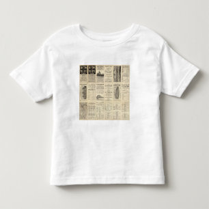 Text-Seite von Boston- und Maine-Eisenbahn Kleinkind T-shirt