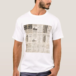 Text-Seite von Boston- und Maine-Eisenbahn T-Shirt