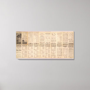 Text-Seite von Erie-Eisenbahn Leinwanddruck