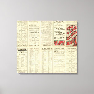 Text-Seiten-Atlantik-Küsten-Linie Leinwanddruck