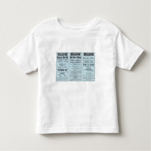 Text-Seiten-Völker-Linie Kleinkind T-shirt