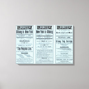 Text-Seiten-Völker-Linie Leinwanddruck