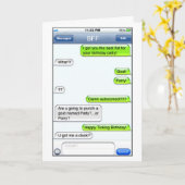 Text-Spaß - Geburtstagskarte Karte (Gelbe Blume)