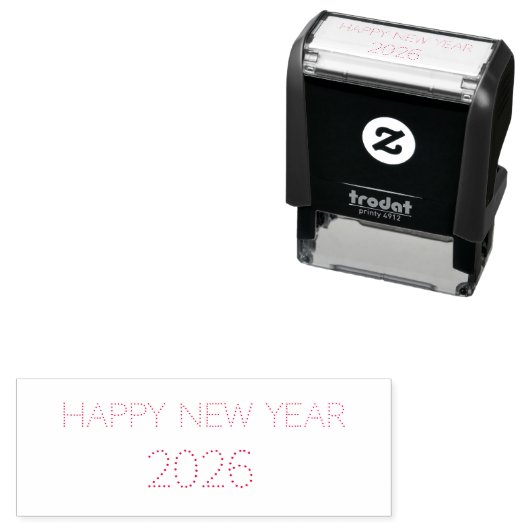 Text Stempel mit eigenem Text selbstfärbend (Beispiel)
