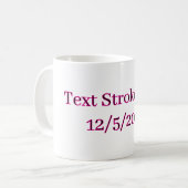 Text-Stroke-Test 12/5/2024 Kaffeetasse (Vorderseite Links)