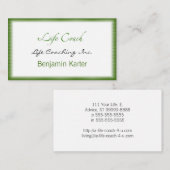 Text-Swash für den Life Coach Hinweiskarte (Vorne/Hinten)