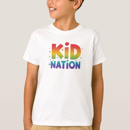Text-T - Shirt "Kid Nation" (Vorderseite)