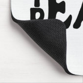 Text "Teach Peace" auf Weiß Mousepad (Ecke)