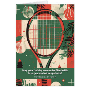 🎾 🎄 Text, Tennis Holiday Tennis Cheer