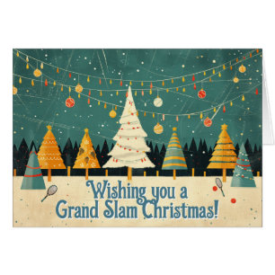 🎾 🎄 Text, Tennis Tree Tinsel