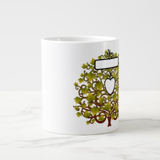 Text und Bilder hinzufügen - Jumbo-Tasse (Vorderseite)