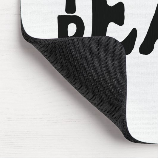 Text und Erde Mousepad (Ecke)