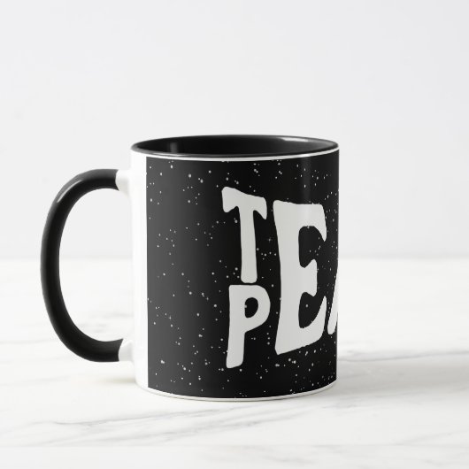 Text und Erde Tasse (Links)