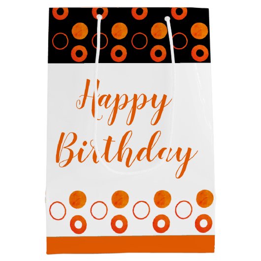 Text und Farben anpassen Mittlere Geschenktüte (Rückseite)