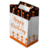 Text und Farben anpassen Mittlere Geschenktüte (Rückseite Schrägansicht)