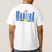 Text- und Flaggenfarben von Madeira T-Shirt (Rückseite)