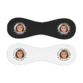 Text und Foto mit Personalisierter und schwarzer B Baseball (Paneele)