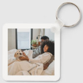 Text und Foto Personalisiert Schlüsselanhänger (Rückseite)