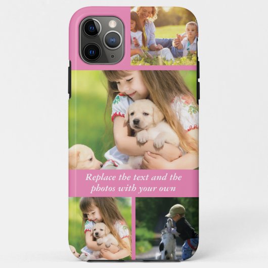 Text und Fotos durch eigene Case-Mate iPhone Hülle (Rückseite)