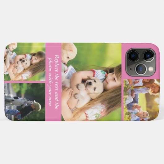 Text und Fotos durch eigene Case-Mate iPhone Hülle (Rückseite (Horizontal))