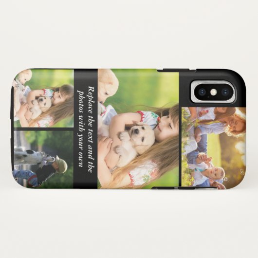 Text und Fotos durch eigene Case-Mate iPhone Hülle (Rückseite (Horizontal))