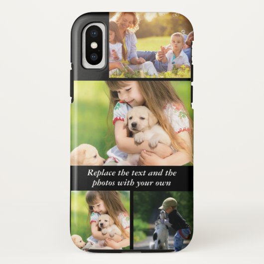 Text und Fotos durch eigene Case-Mate iPhone Hülle (Rückseite)