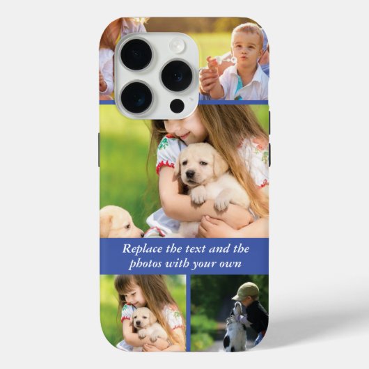 Text und Fotos durch eigene Case-Mate iPhone Hülle (Rückseite)