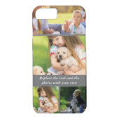 Text und Fotos durch eigene Case-Mate iPhone Hülle (Rückseite)