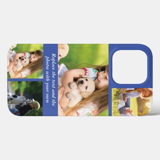 Text und Fotos durch eigene Case-Mate iPhone Hülle (Rückseite (Horizontal))