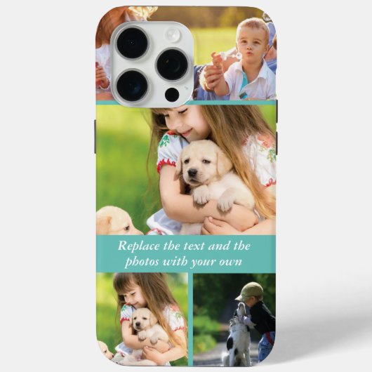 Text und Fotos durch eigene Case-Mate iPhone Hülle (Rückseite)
