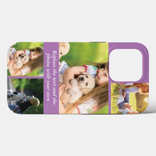 Text und Fotos durch eigene Case-Mate iPhone Hülle (Rückseite (Horizontal))