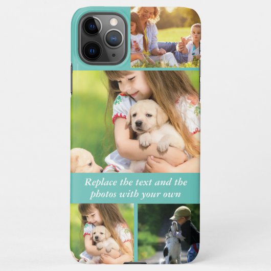 Text und Fotos durch eigene iPhone Hülle (Rückseite)