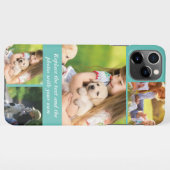 Text und Fotos durch eigene iPhone Hülle (Rückseite (Horizontal))