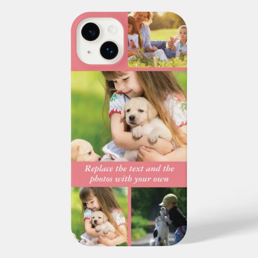 Text und Fotos durch eigene iPhone Hülle (Rückseite)