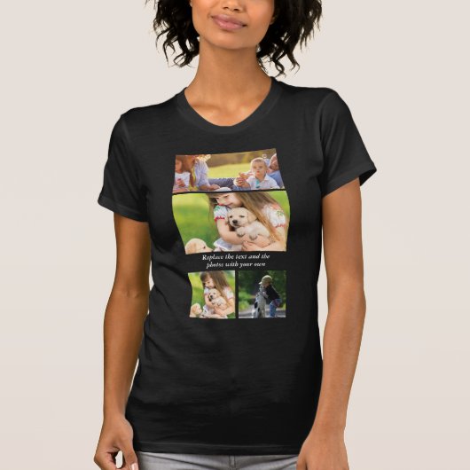 Text und Fotos durch eigene T-Shirt (Vorderseite)