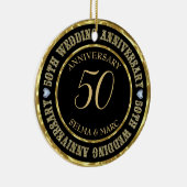 Text und Herz von Gold-Glitzer Keramik Ornament (Rechts)