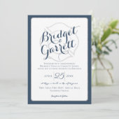 Text und Monogramm des Branddesigners Einladung (Stehend Vorderseite)