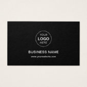 Text und QR-Code für einfache Firmenlogos (Rückseite)