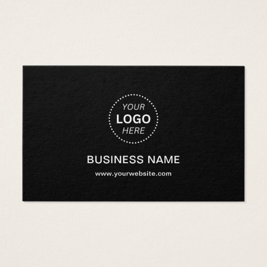 Text und QR-Code für einfache Firmenlogos (Rückseite)