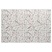 Text und Tools der Haarstilistik Pink2 ID749 Stoff (Fat Quarter (45,7 x 55,9 cm))