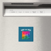 Text-Upload-Foto-Vorlage Jungen Kinder Modern _1 Magnet (In Situ (Geschirrspüler))