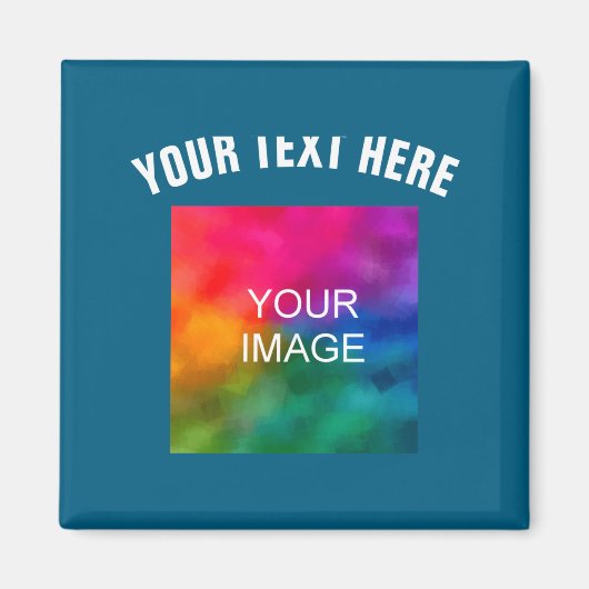 Text-Upload-Foto-Vorlage Jungen Kinder Modern _1 Magnet (Vorne)