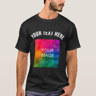 Text-Upload-Foto-Vorlage Jungen Kinder Modern _1  T-Shirt