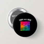 Text-Upload-Foto-Vorlage Jungen Kinder Modern Button (Vorne & Hinten)