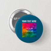 Text Upload Photo Boys Kids Modern Template Button (Vorne & Hinten)