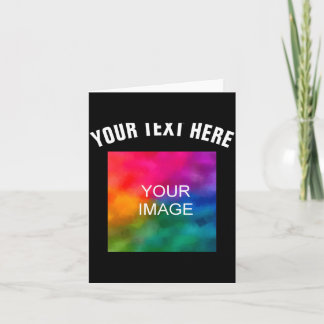 Text Upload Photo Template Boys Kids Modern _1  Karte