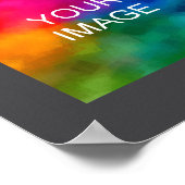 Text Upload Photo Template Boys Kids Modern _2  Poster (Ecke)