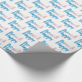 Text von Beach Happy Geschenkpapier (Ecke)