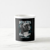 Text von Boxer Dog Animal Liebhaber Kaffeetasse (Mittel)