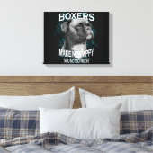 Text von Boxer Dog Animal Liebhaber Leinwanddruck (Insitu (Schlafzimmer))